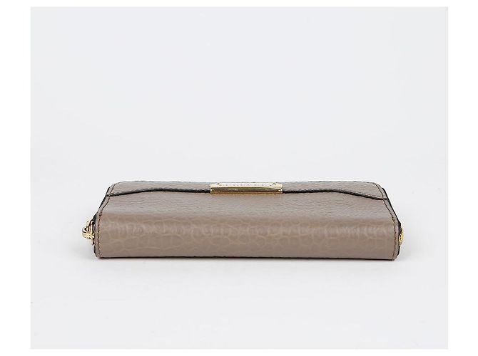 Burberry Portafoglio lungo con zip e logo in metallo Marrone - vista 6