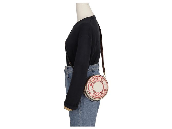 Burberry Borsa a tracolla Louis Round Shoulder Bianco - vista 13