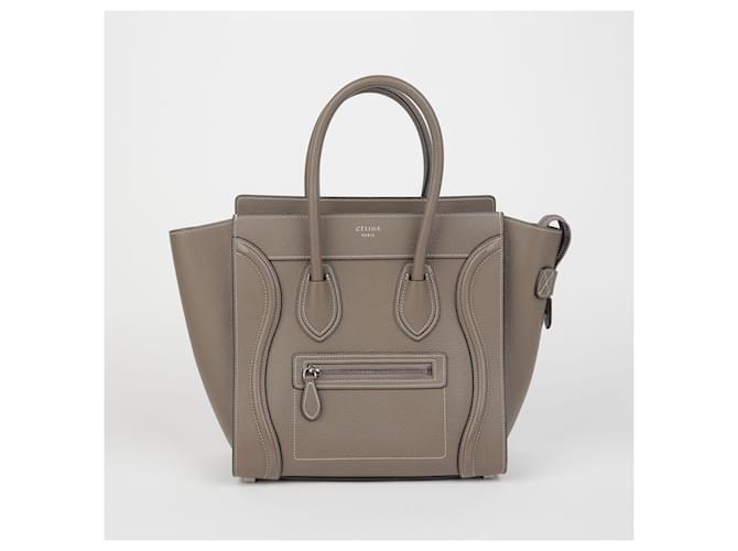Luggage Céline Borsa Micro Tote da Viaggio Marrone - vista 2