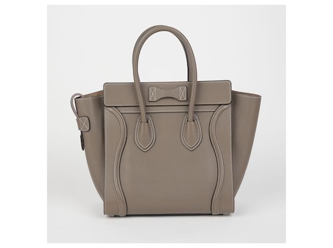 Luggage Céline Borsa Micro Tote da Viaggio Marrone - vista 5