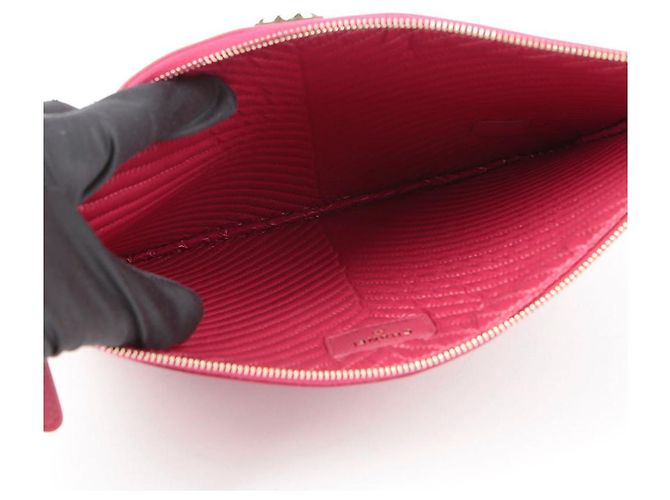 Chanel Clutch Medio Chevron Boy Rosso - vista 11