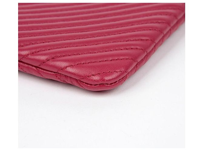 Chanel Clutch Medio Chevron Boy Rosso - vista 7