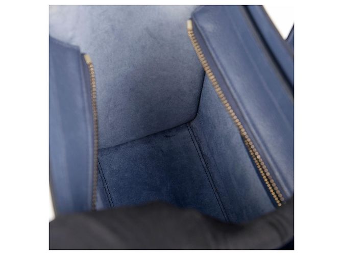 Luggage Céline Borsa Micro Tote da Viaggio Blu - vista 15