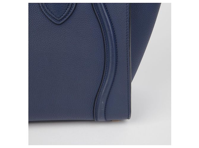 Luggage Céline Borsa Micro Tote da Viaggio Blu - vista 6