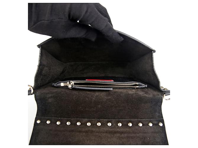 Valentino Borsa a Spalla Rockstud Nero - vista 10