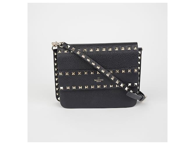 Valentino Borsa a Spalla Rockstud Nero - vista 2