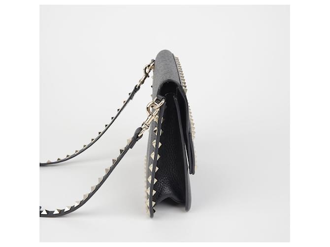 Valentino Borsa a Spalla Rockstud Nero - vista 6