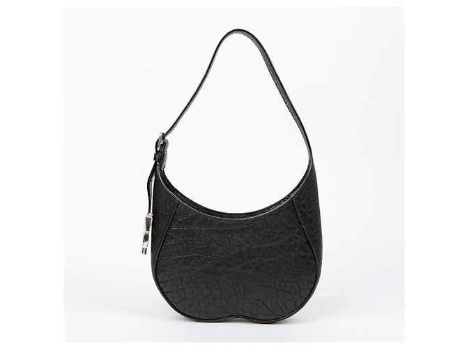 Burberry Borsa a Spalla Piccola a Scacchi Nero - vista 4