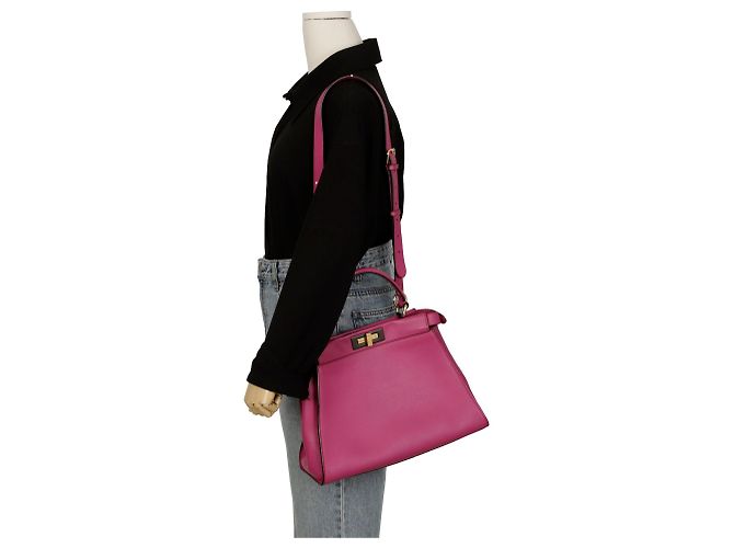 Fendi Borsa a Spalla Peekaboo Tote Regolare - vista 12