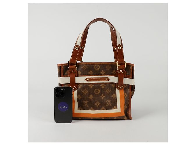 Louis Vuitton Borsa Tote Rawir PM Marrone - vista 10