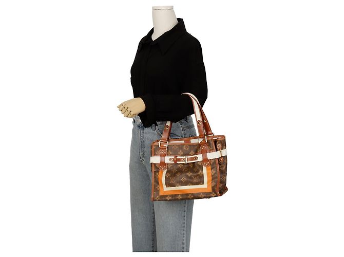 Louis Vuitton Borsa Tote Rawir PM Marrone - vista 13