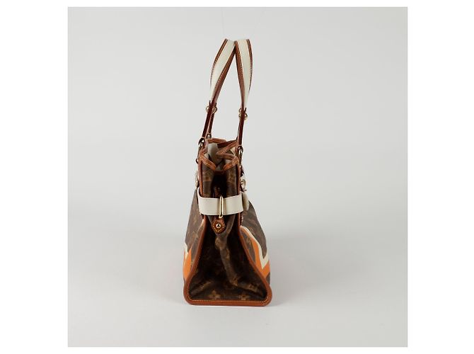 Louis Vuitton Borsa Tote Rawir PM Marrone - vista 4