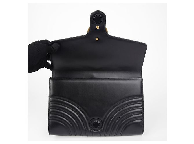 Gucci Clutch GG Marmont Nero - vista 12