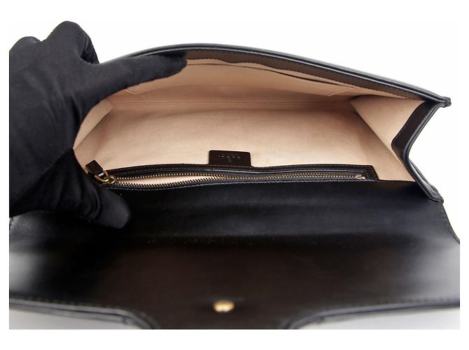 Gucci Clutch GG Marmont Nero - vista 13