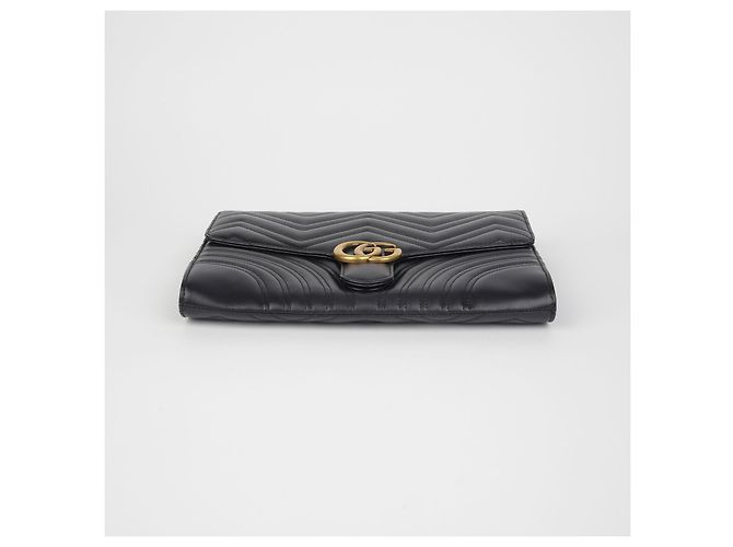 Gucci Clutch GG Marmont Nero - vista 7