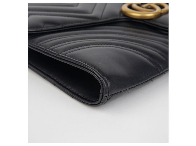 Gucci Clutch GG Marmont Nero - vista 8