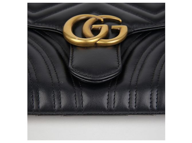 Gucci Clutch GG Marmont Nero - vista 9