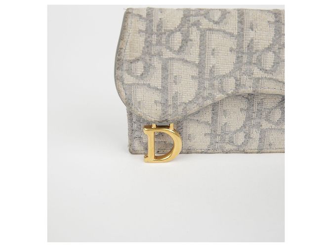 Saddle Dior Kartenhalter mit schräger Klappe Braun - Ansicht 2
