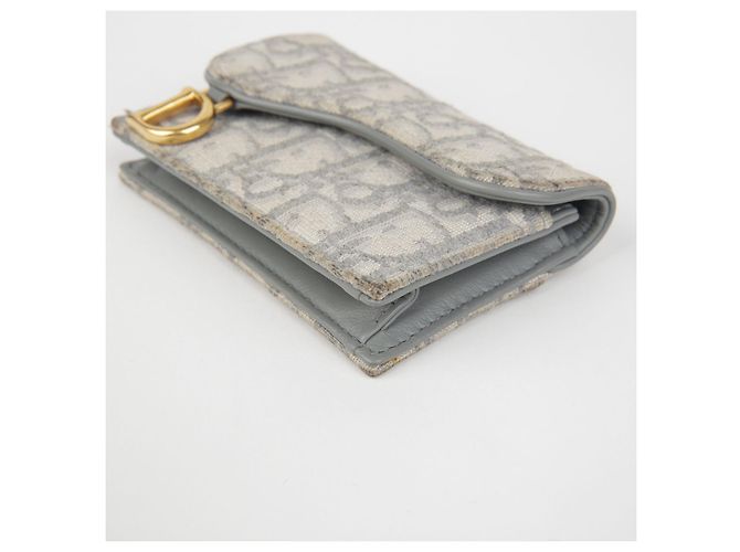Saddle Dior Kartenhalter mit schräger Klappe Braun - Ansicht 8