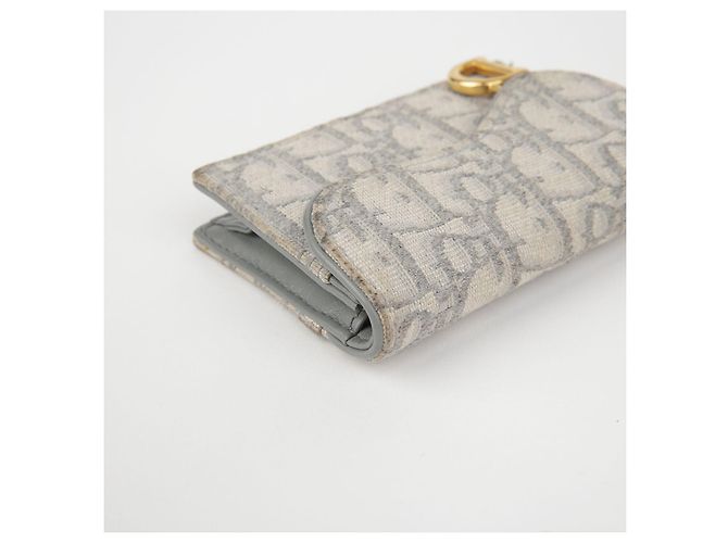 Saddle Dior Kartenhalter mit schräger Klappe Braun - Ansicht 9