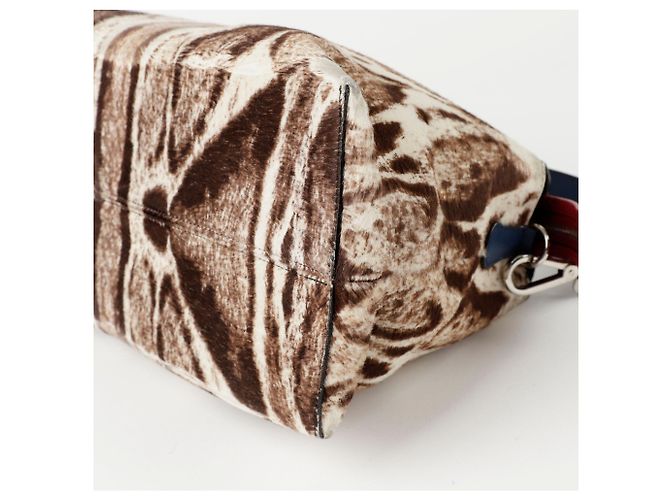 Fendi Borsa a Spalla Leopard by the Way Bianco - vista 10