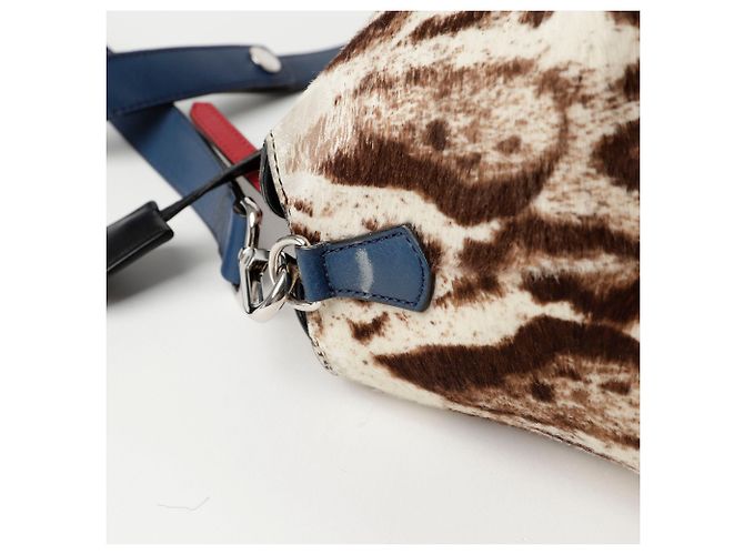 Fendi Borsa a Spalla Leopard by the Way Bianco - vista 7