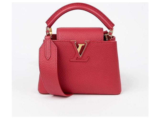 Louis Vuitton Borsa a Spalla Capucines Mini Tote Rosso - vista 2