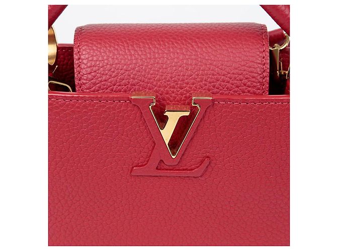 Louis Vuitton Borsa a Spalla Capucines Mini Tote Rosso - vista 3