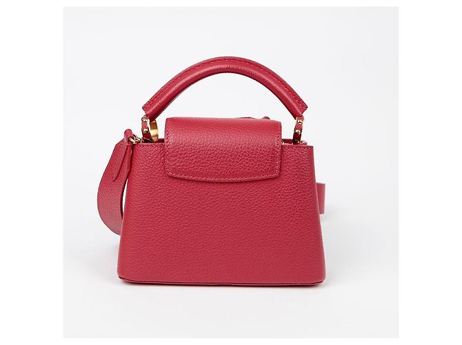 Louis Vuitton Borsa a Spalla Capucines Mini Tote Rosso - vista 4