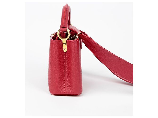Louis Vuitton Borsa a Spalla Capucines Mini Tote Rosso - vista 5