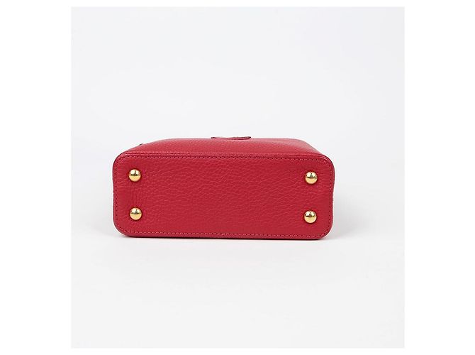 Louis Vuitton Borsa a Spalla Capucines Mini Tote Rosso - vista 6