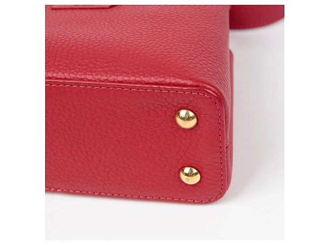 Louis Vuitton Borsa a Spalla Capucines Mini Tote Rosso - vista 7