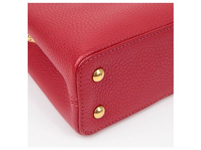 Louis Vuitton Borsa a Spalla Capucines Mini Tote Rosso - vista 8