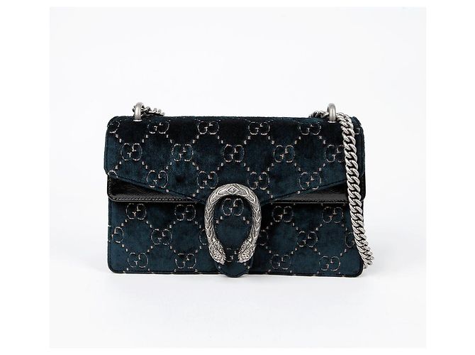 Gucci Borsa a Spalla con Catena Dionysus Small Blu - vista 2