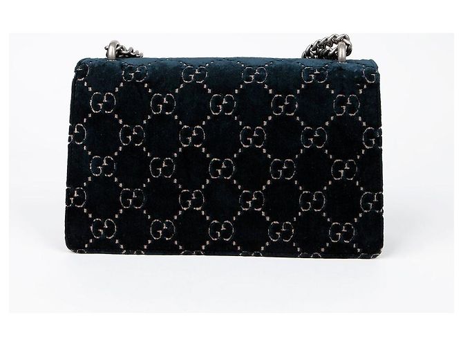 Gucci Borsa a Spalla con Catena Dionysus Small Blu - vista 4