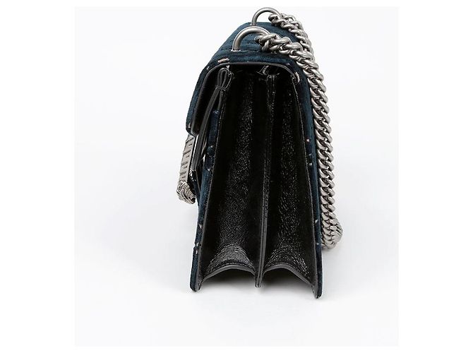 Gucci Borsa a Spalla con Catena Dionysus Small Blu - vista 5