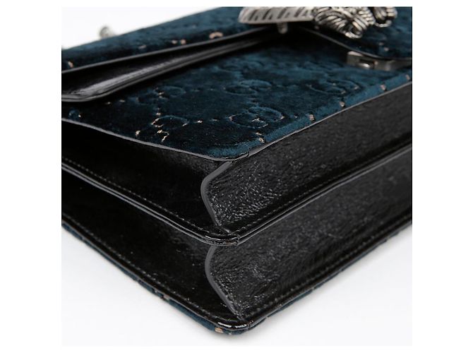 Gucci Borsa a Spalla con Catena Dionysus Small Blu - vista 7