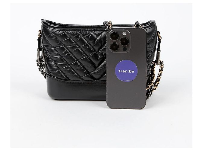 Chanel Borsa hobo a tracolla Gabrielle Small Nero - vista 9