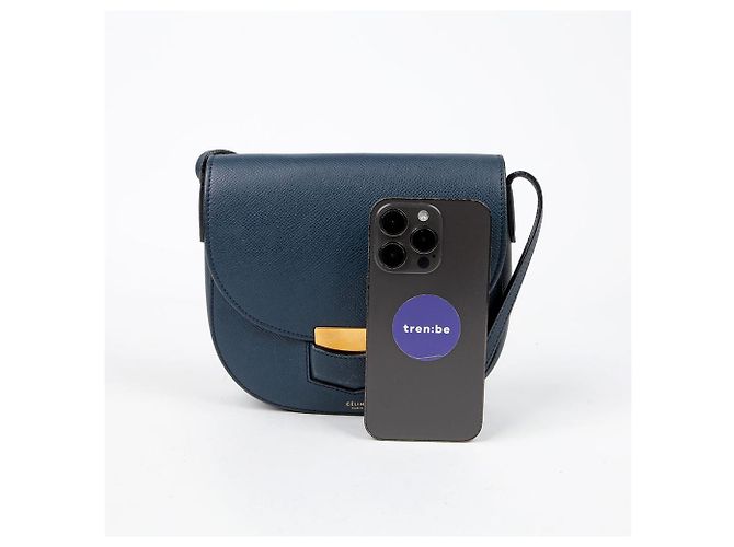 Céline Borsa a Spalla Trotter Piccola Blu - vista 11
