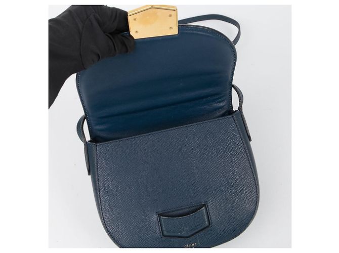 Céline Borsa a Spalla Trotter Piccola Blu - vista 12