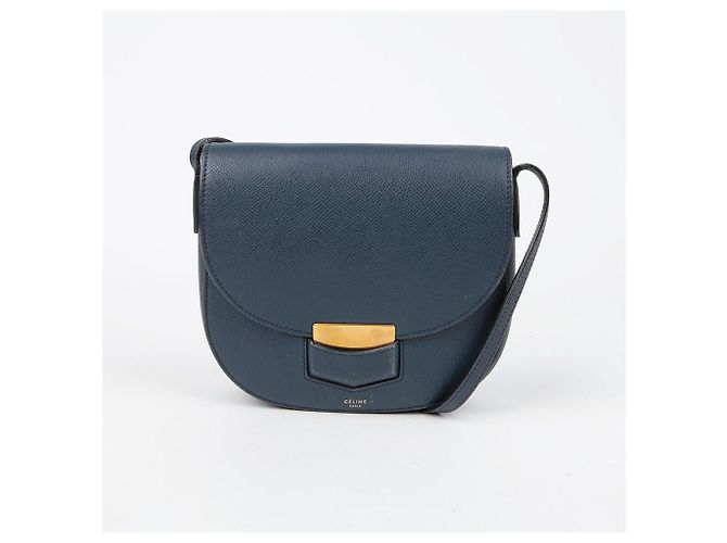 Céline Borsa a Spalla Trotter Piccola Blu - vista 2