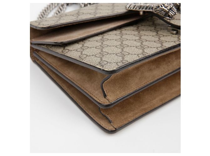 Gucci Bolsa de Ombro com Corrente Dionysus Small Marrom - vista 7