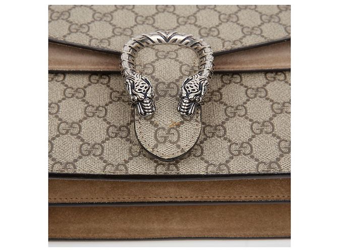 Gucci Bolsa de Ombro com Corrente Dionysus Small Marrom - vista 8