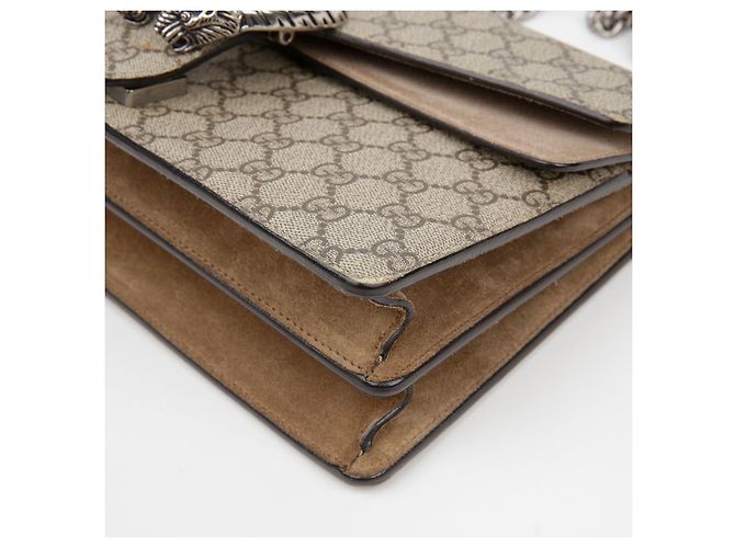 Gucci Bolsa de Ombro com Corrente Dionysus Small Marrom - vista 9