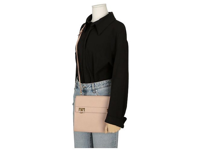 Salvatore Ferragamo Borsa a tracolla Maia Rosa - vista 11