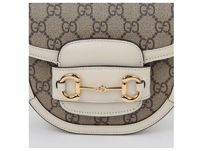 Gucci Borsa mini a manico superiore Horsebit Bianco - vista 3