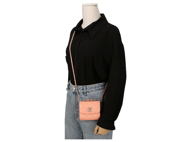 Trendy CC Chanel Borsa a spalla incrociata mini CC alla moda Rosa - vista 11