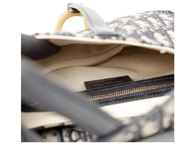 Saddle Dior Borsa a tracolla con cinturino da sella Blu - vista 10