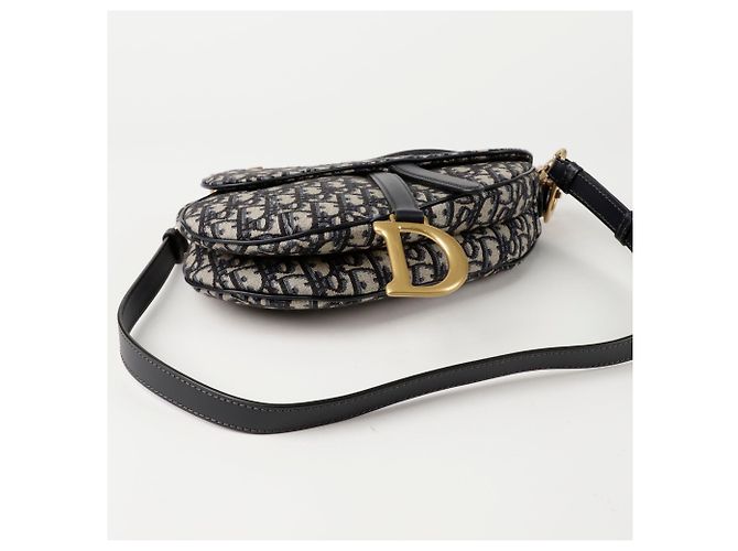 Saddle Dior Borsa a tracolla con cinturino da sella Blu - vista 6