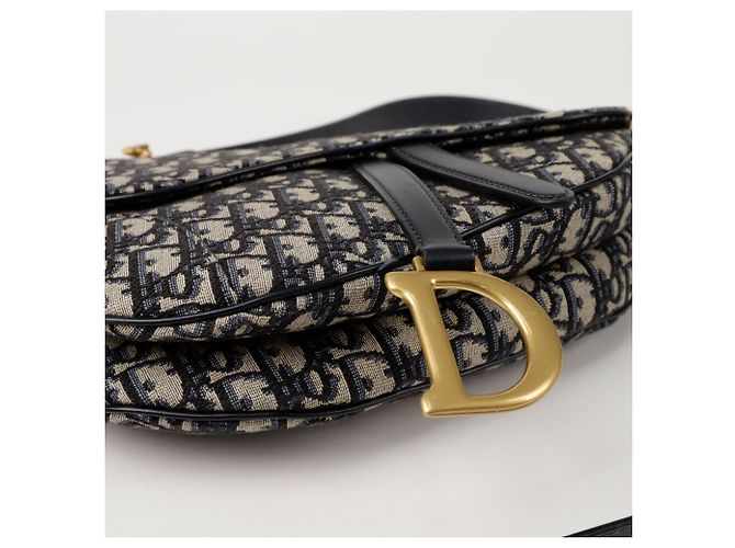 Saddle Dior Borsa a tracolla con cinturino da sella Blu - vista 7